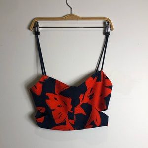 Crop cut out cami